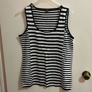 Vittadini Black & White Top Size M